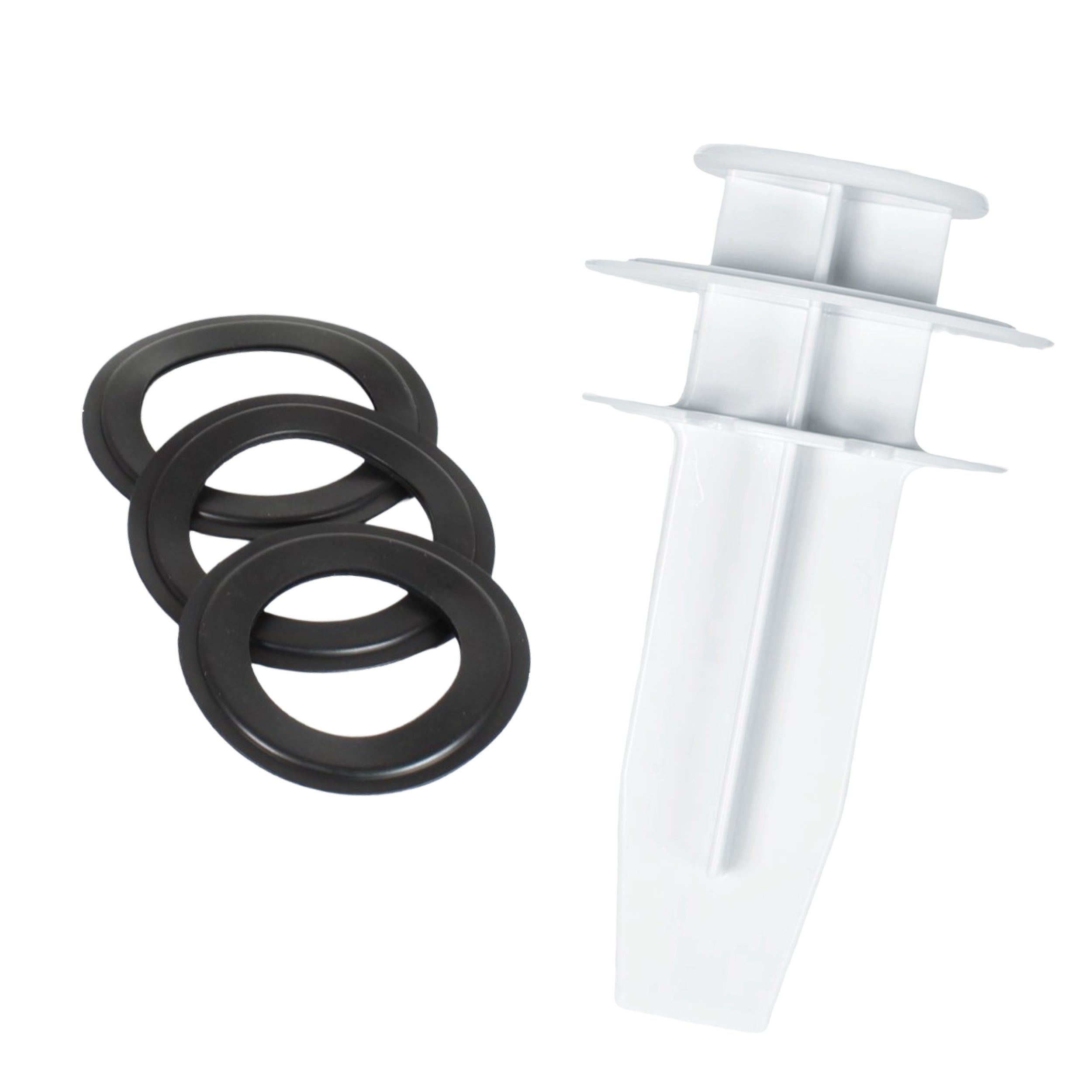 Disposal tool with 3 rubber rings