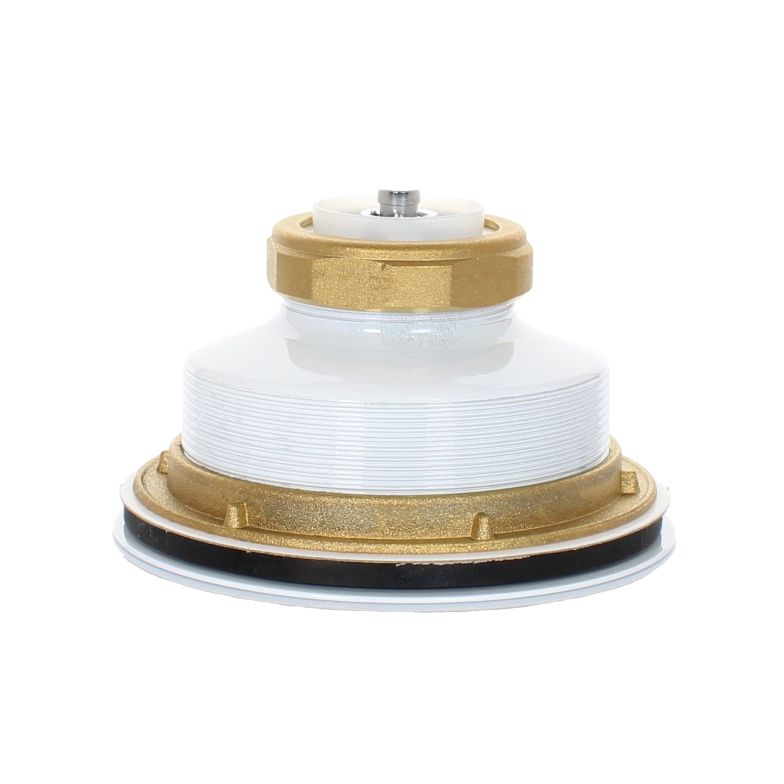 white strainer basket side view