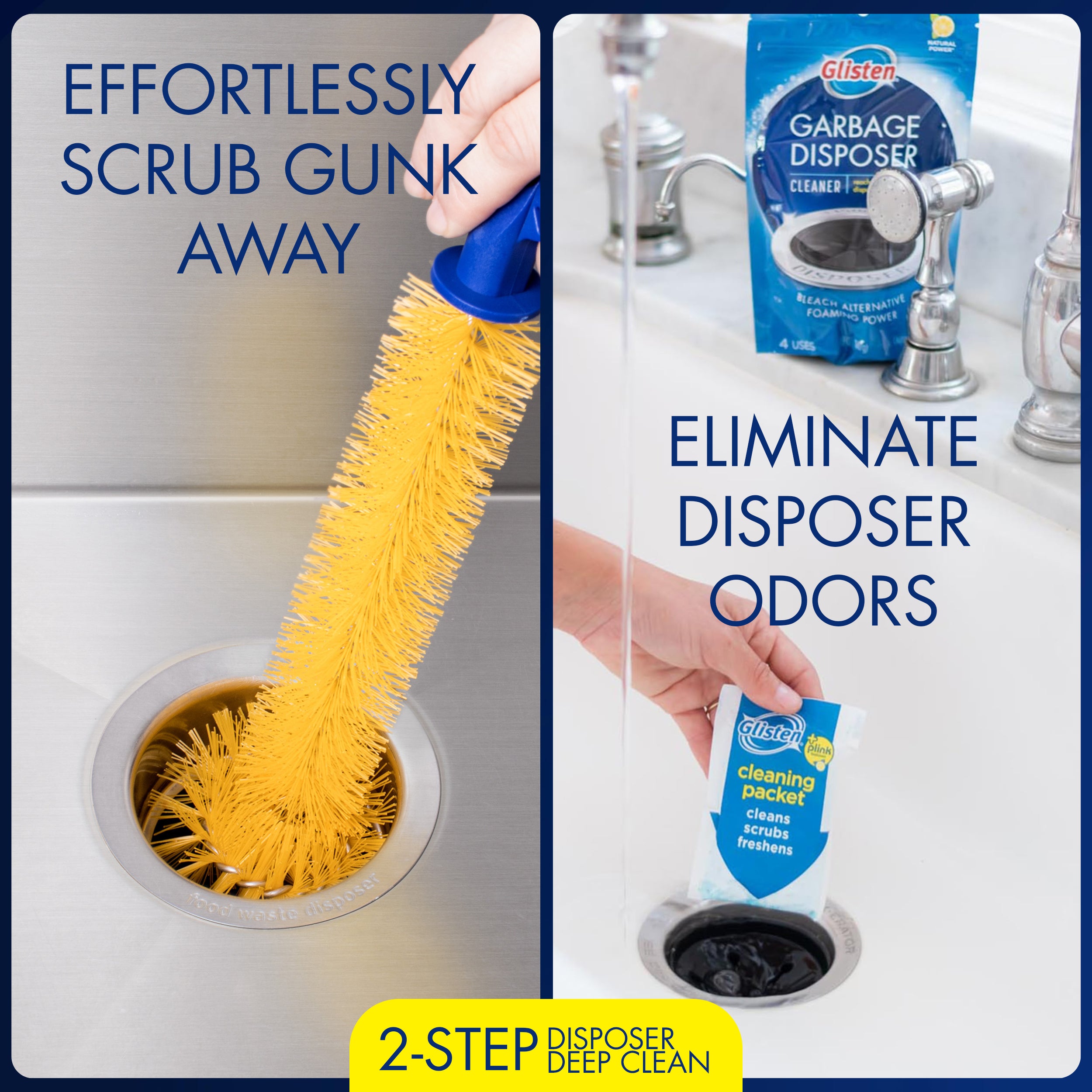 2-step disposal deep clean display