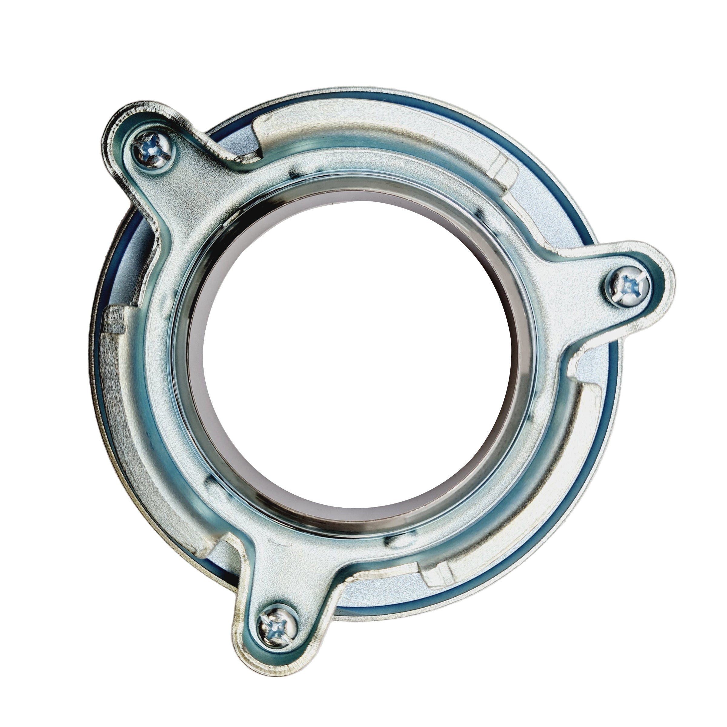 Bottom view of disposal 3-bolt mount