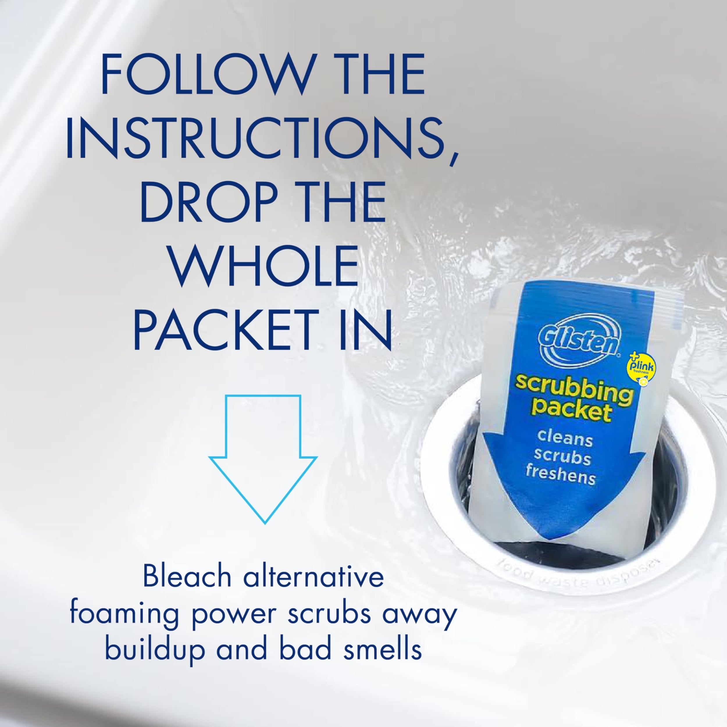 Disposal cleaner packet instructions