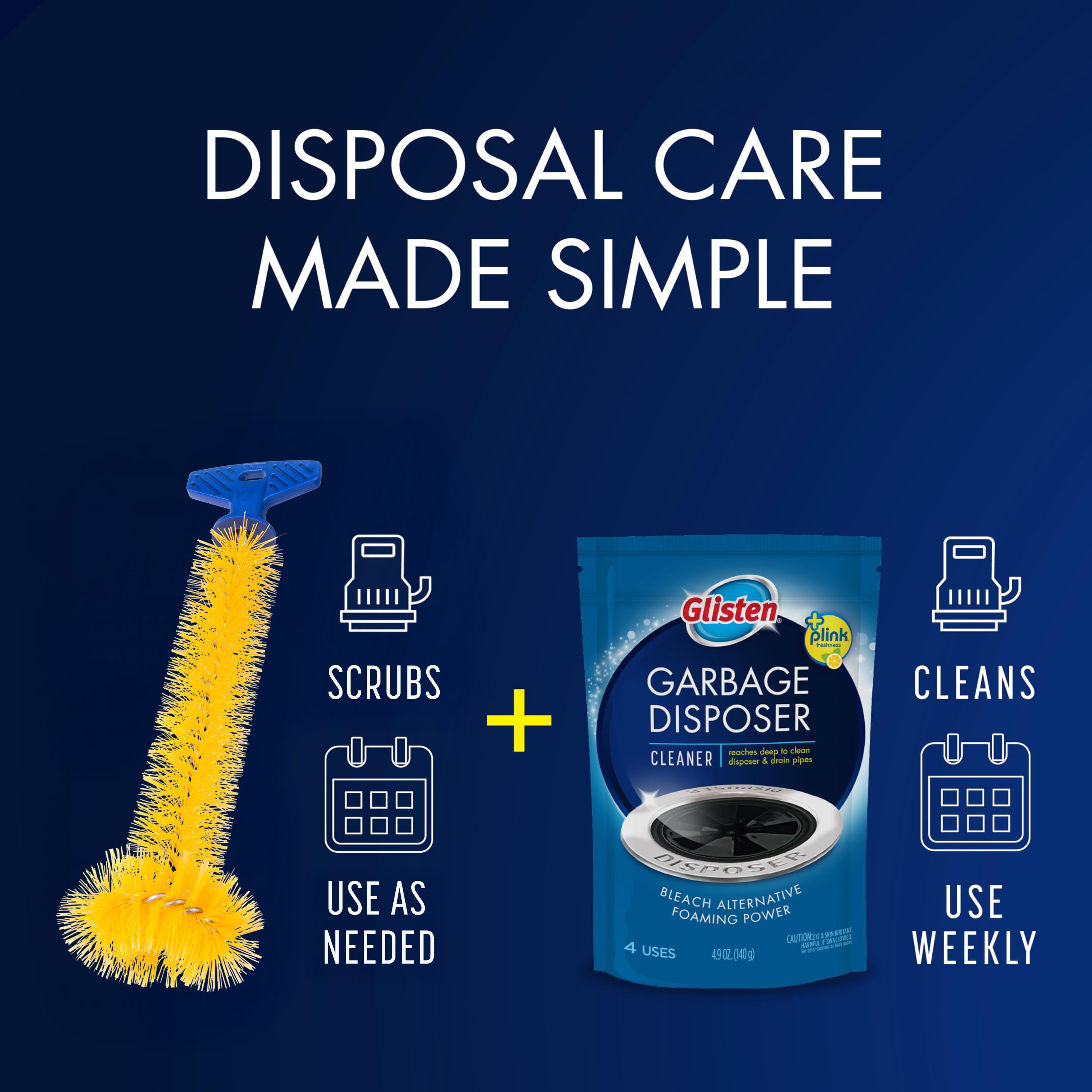 Disposal brush and cleaner uses 