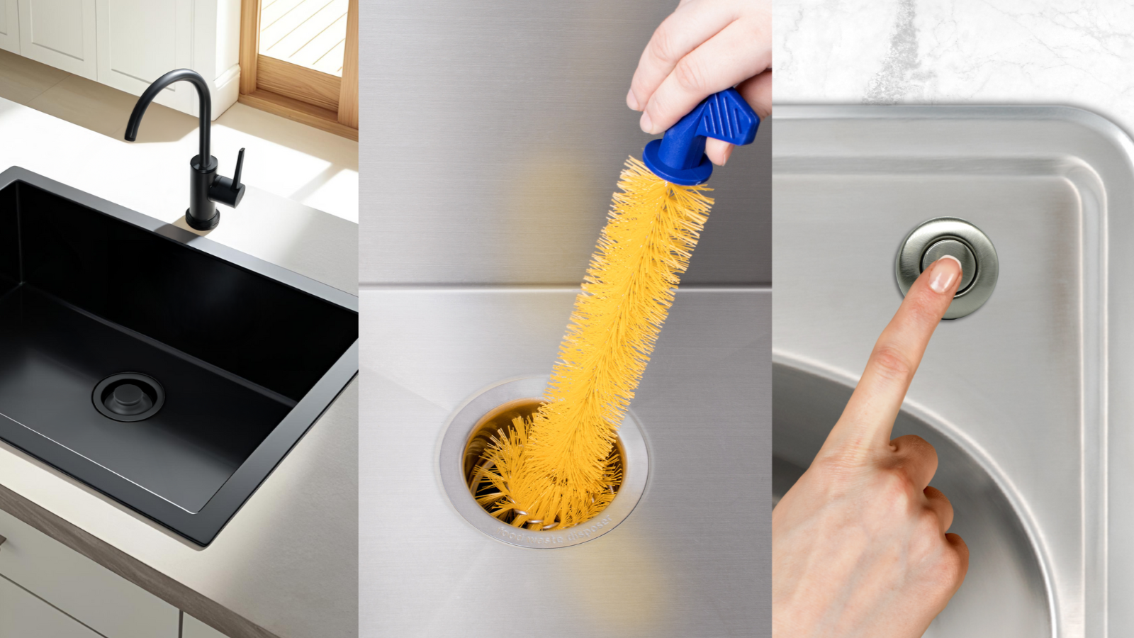 3 disposal accessories in use