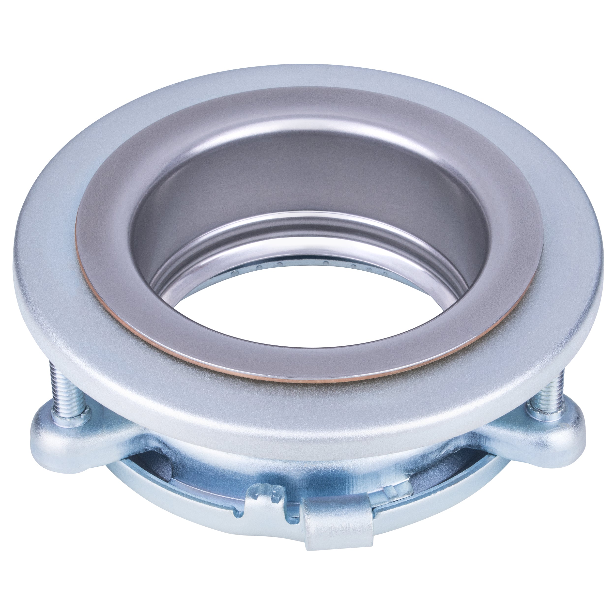 Top angled view of 3-bolt disposal mount