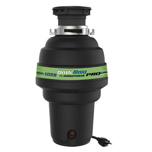 WasteMaid Pro 1.25 HP garbage disposal front view on white background